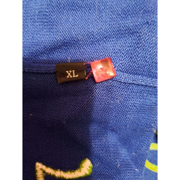 CHRISTINA ROTELLI CARDIGAN EMBROIDERED PENGIUN NEW YEARS 2000 Y2K WOMENS SIZE 1X - Picture 7 of 8